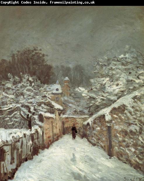 Jean-Antoine Watteau Snow at louveciennes